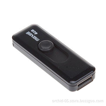 Retractable Plastic USB Pen Drive, Made of Plastic